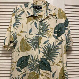 Tori Richard Hawaiian Shirt size L, Made in Hawaii, tropical design